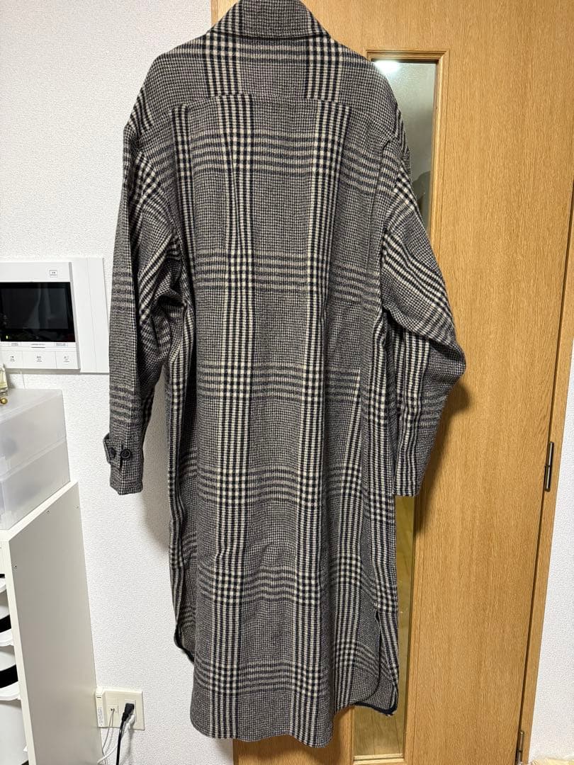 Hed Maynerチェック柄 ロングコート Long Coat
