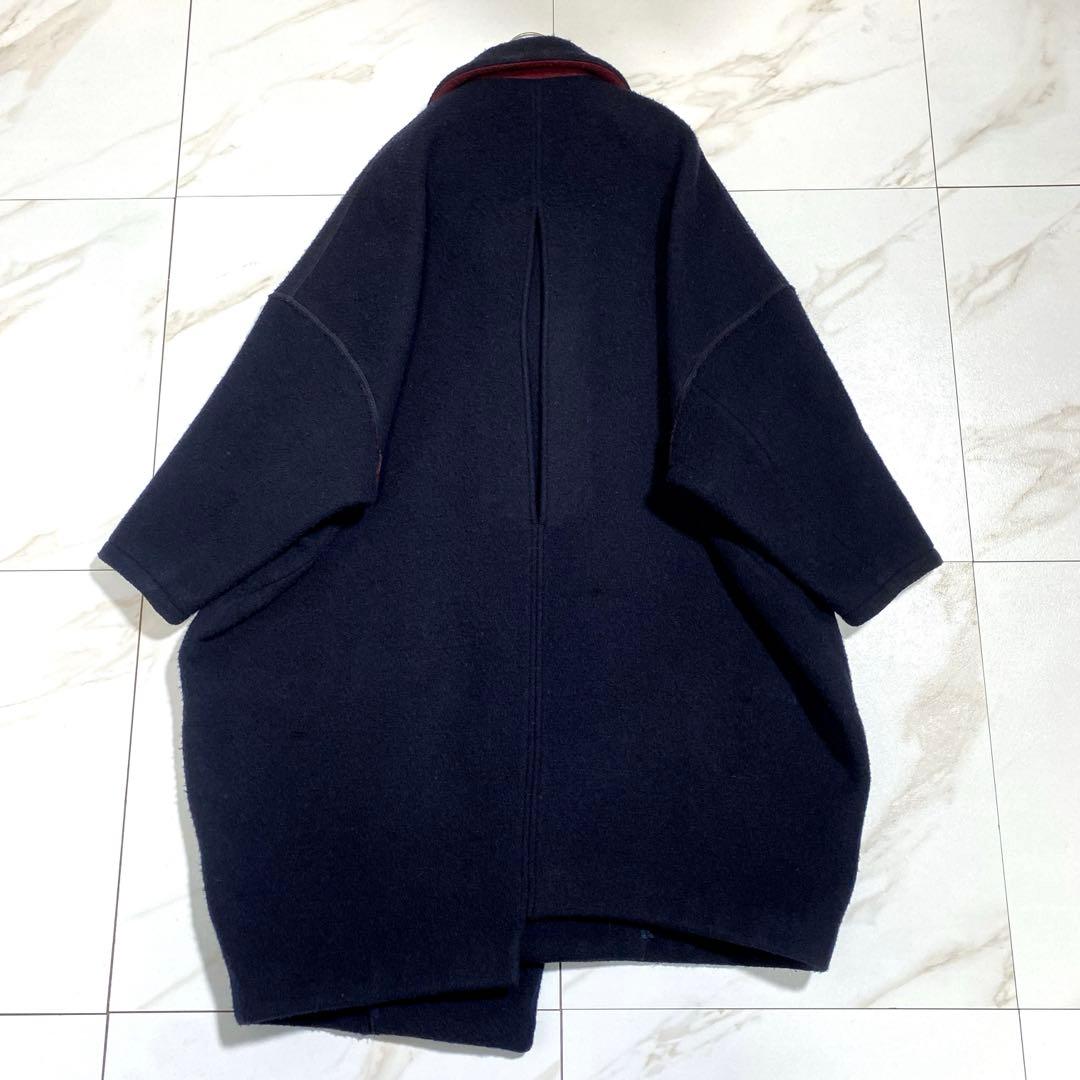 即完売♡ZUCCA ウールリバーコート コクーン アシンメトリー ダブル