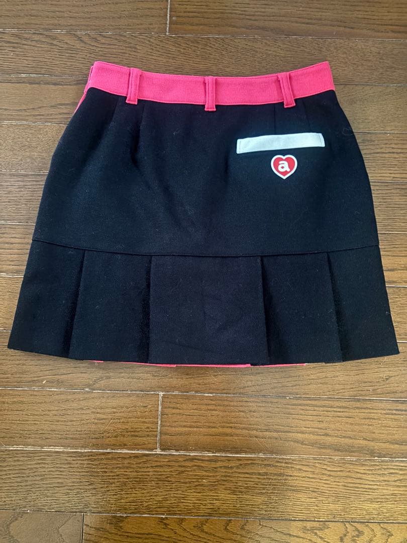 アルチビオ　プリーツスカート ピンク/黒