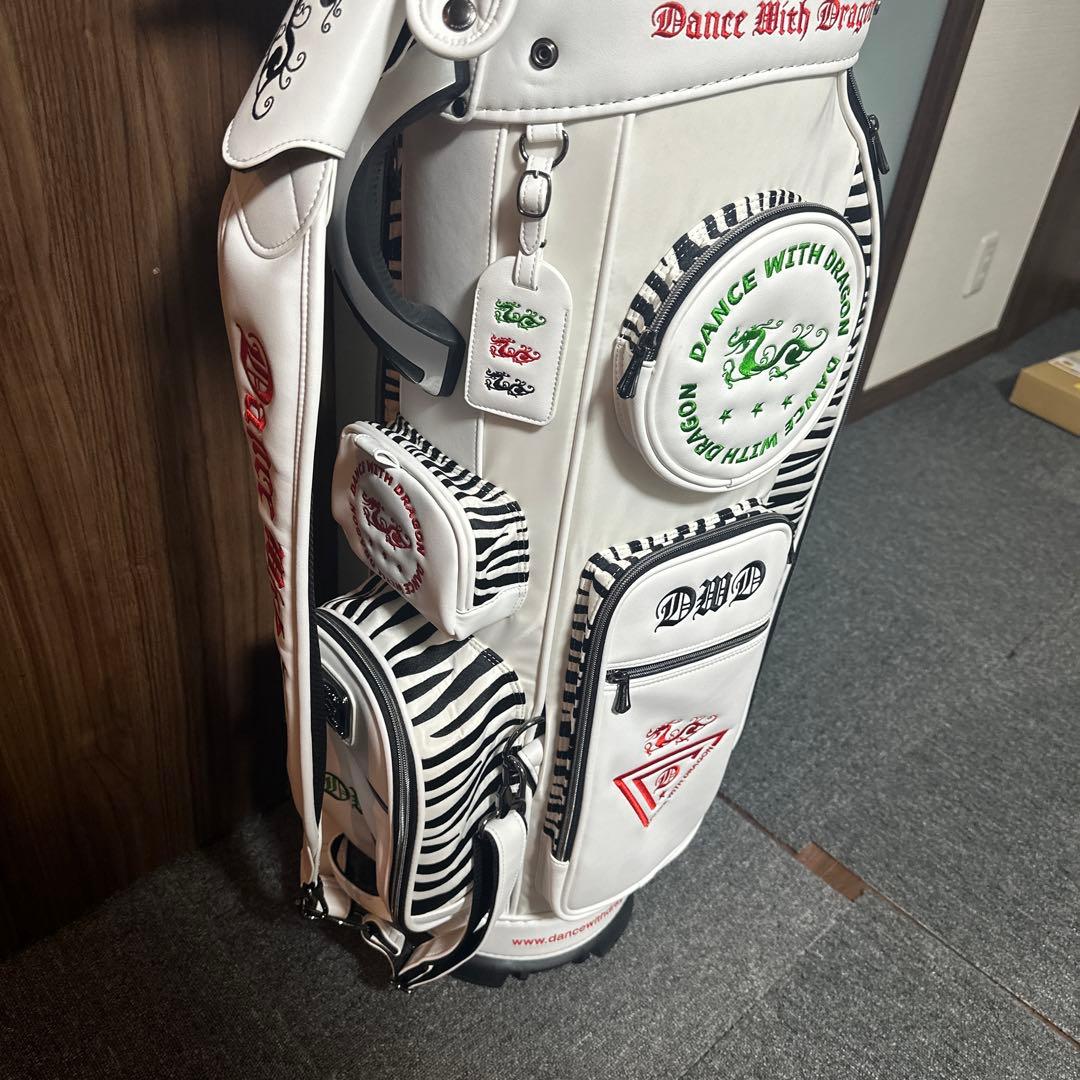 『値下げ』新品Dance With Dragon キャディバッグ ホワイト