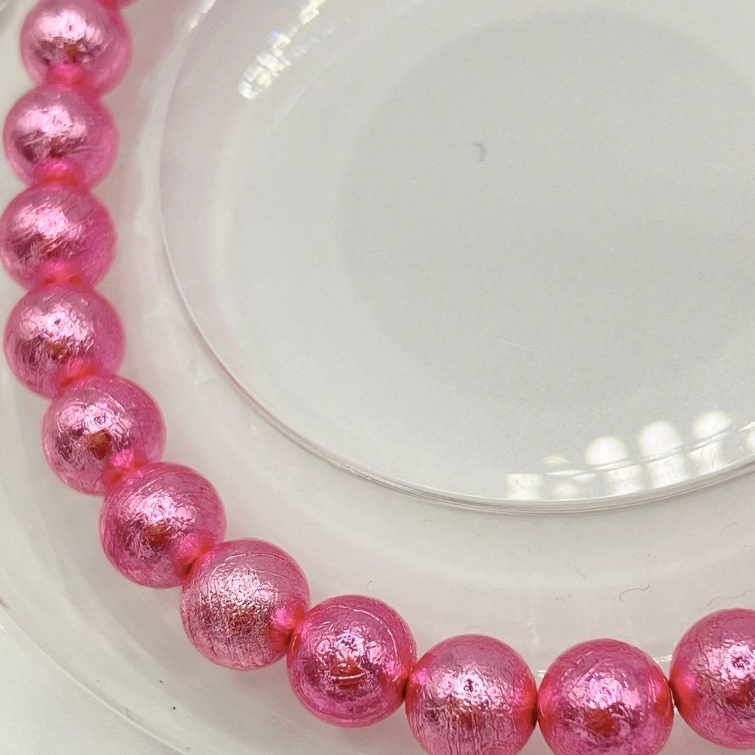 野*猫様 年末大セール！ピンク♡ギベオン隕石 ブレスレット6mm メテオライト鑑