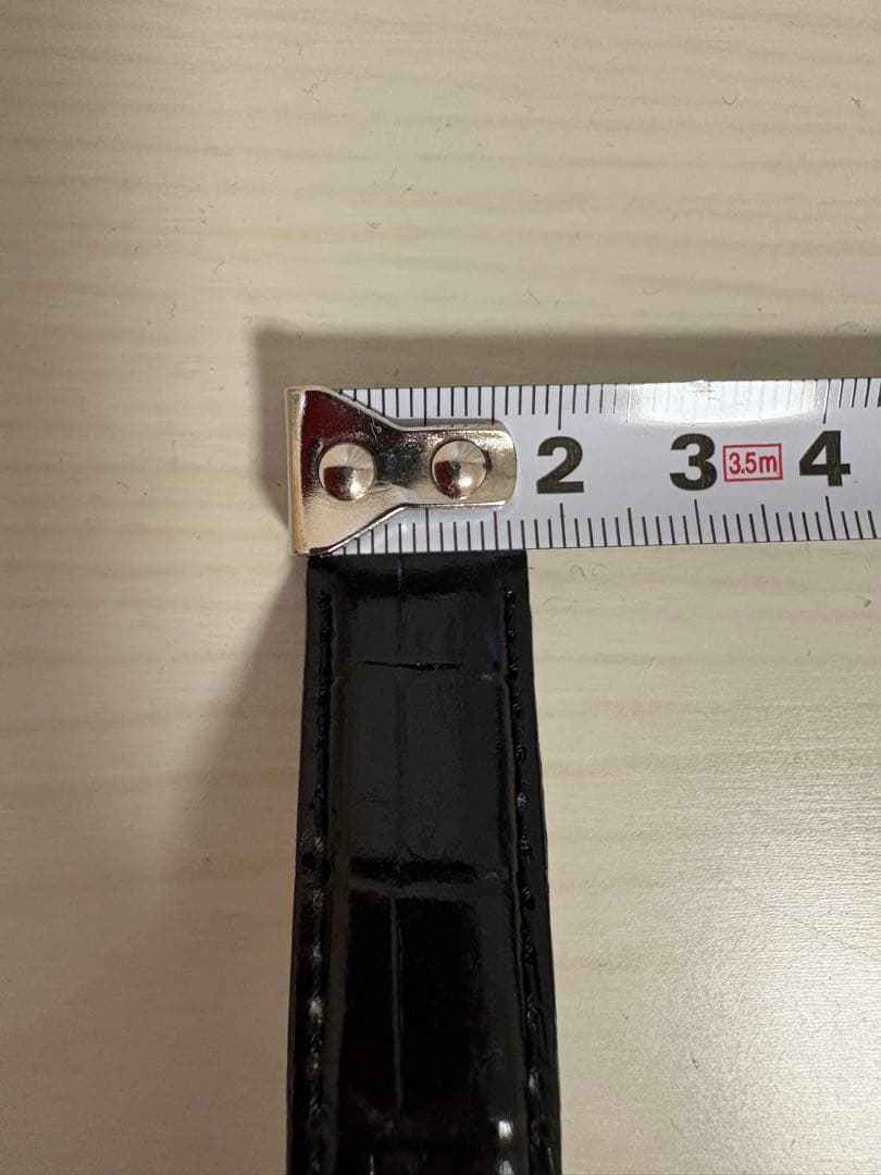 ★HAMILTON★ベンチュラ純正/クロコダイル型押しベルト(ゴールド)