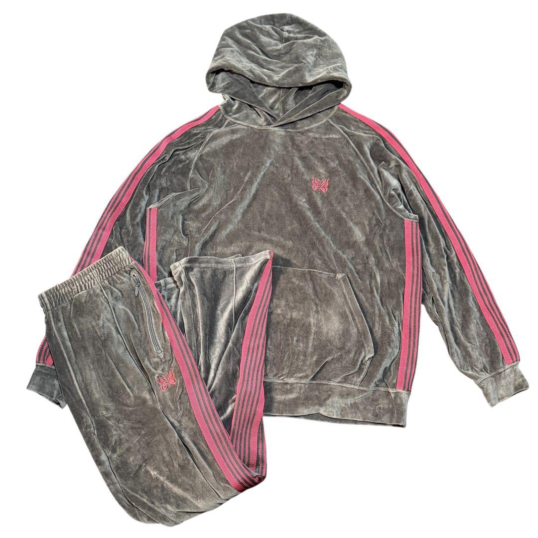 Needles ベロアセットアップ watson着用　サイズ上L 下M