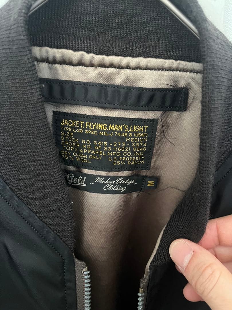 Gold MA-1 フライトジャケット M ブラック