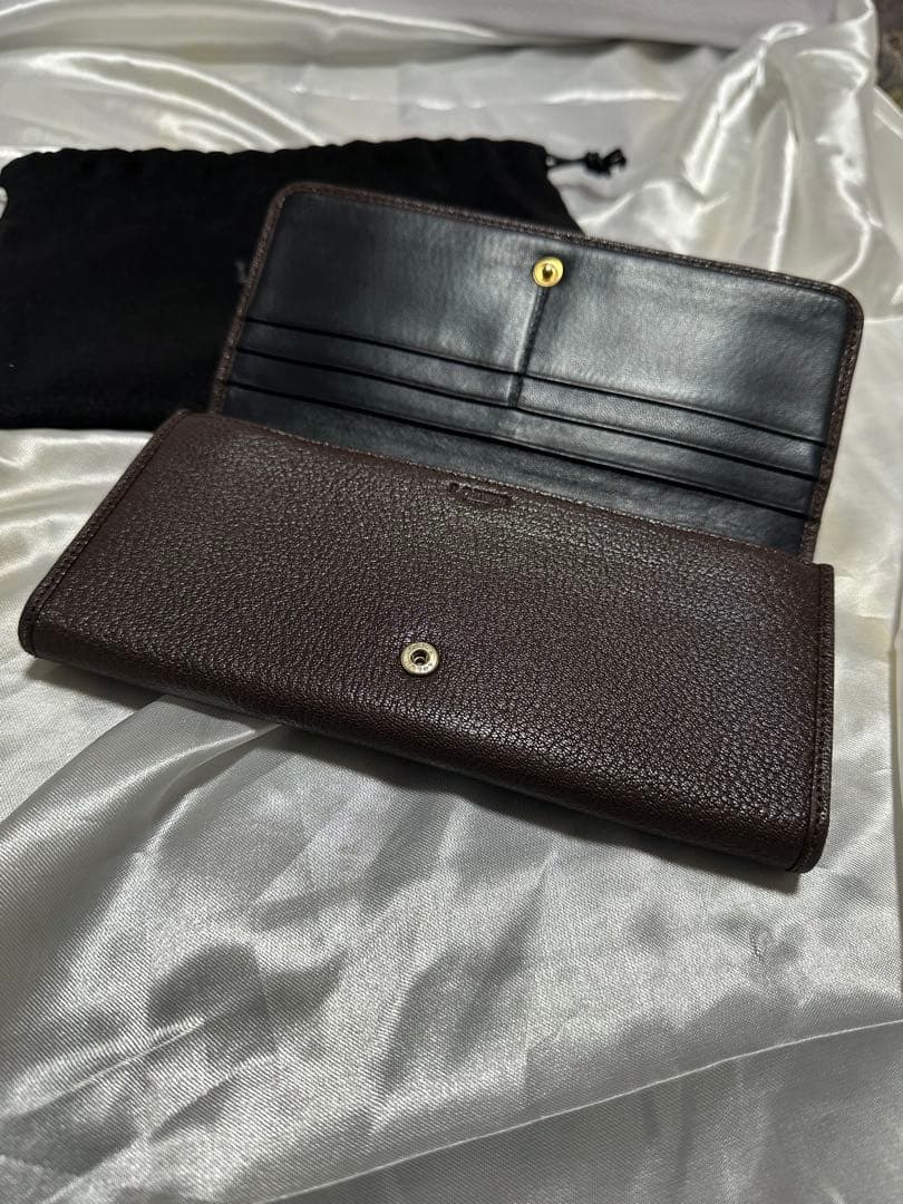 monecco さま専用LOEWE アナグラムブラウンレザー財布　美品