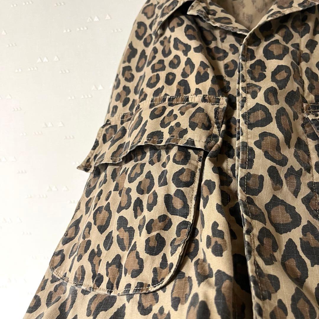 美品 24FW ワコマリア レオパード ジャングル ファティーグ ジャケット