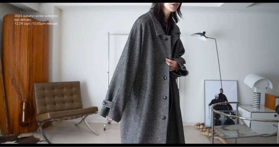 ジャケット・アウター WOOL BLEND BALMACAAN ANNIVERSARY COAT