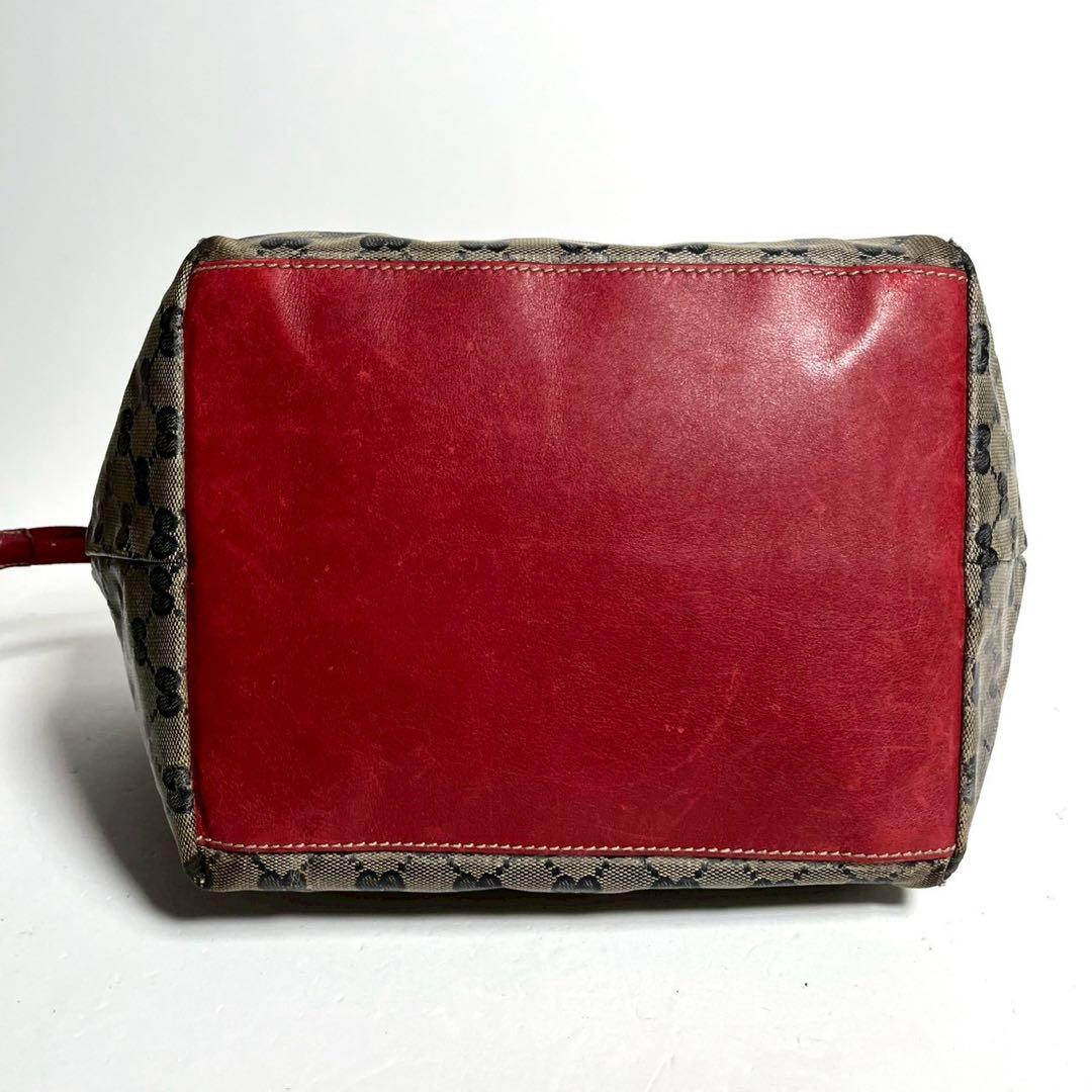 グッチ シェリーライン GG コーティングキャンバス ハンドバッグ