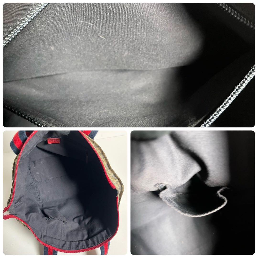 グッチ シェリーライン GG コーティングキャンバス ハンドバッグ