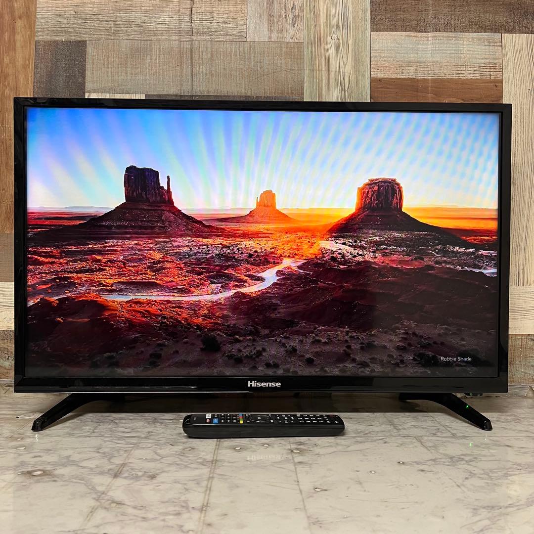 即日受渡❣️3年前購入全国送料込ハイセンス32型YouTube.U-NEXT