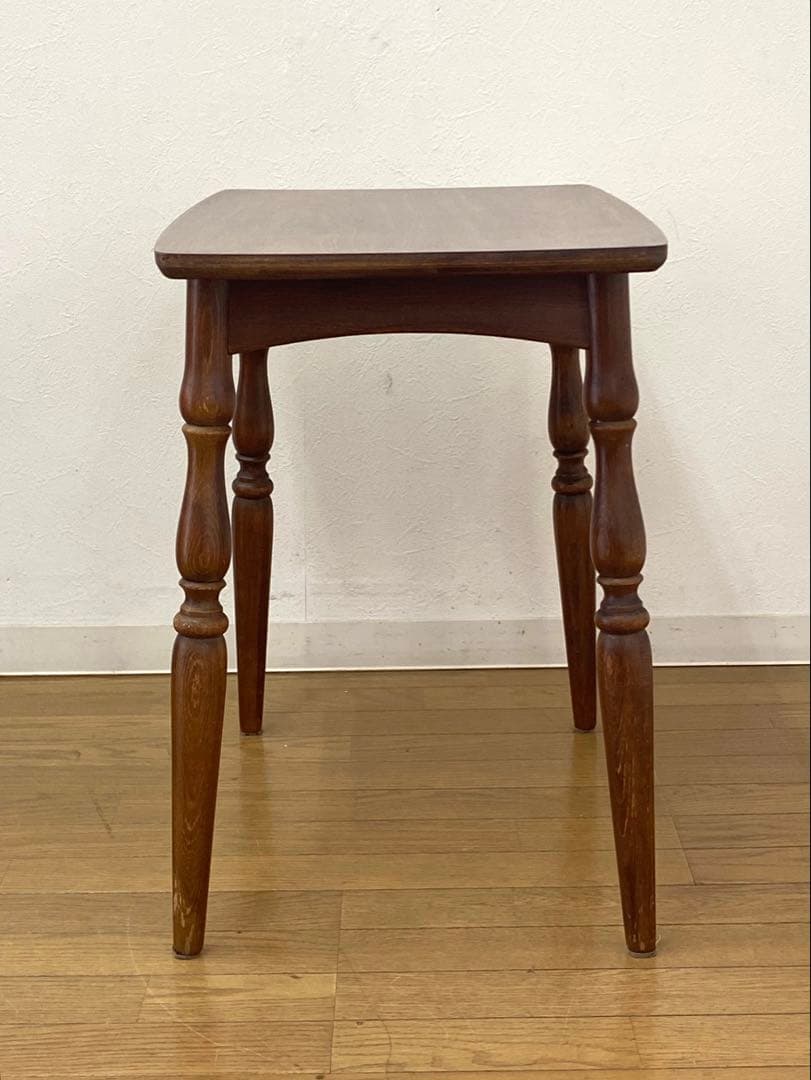 レトロ アンティーク オールドキツツキ 飛騨産業 デコラトップ サイド テーブル