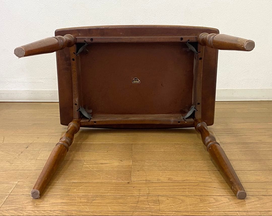 レトロ アンティーク オールドキツツキ 飛騨産業 デコラトップ サイド テーブル