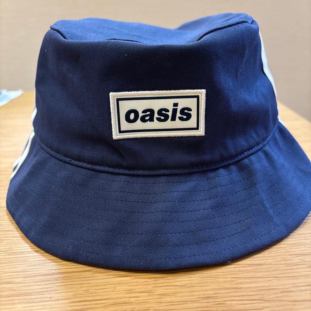 oasis × adidas バケットハット ネイビー OSFL(60-63)
