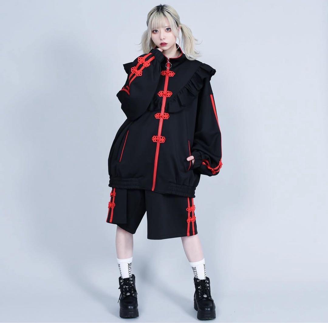 【REFLEM】China frill track jersey