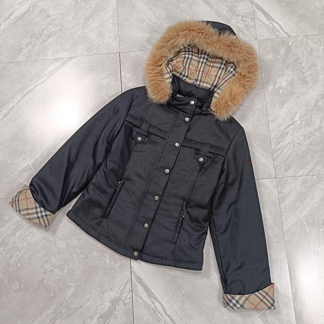 【美品】BURBERRY キッズ 中綿ジャケット ブルゾン ノバチェック 140