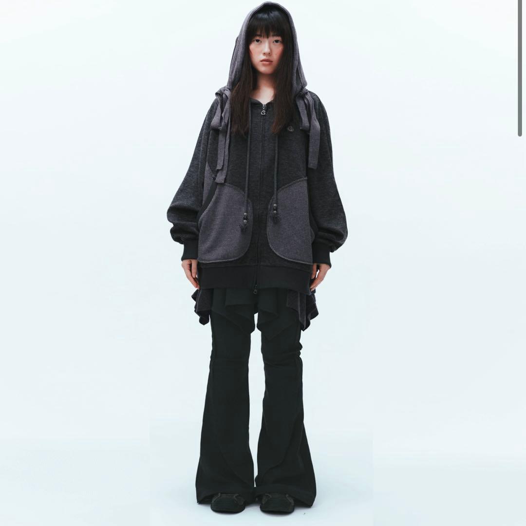 N*様 【coyseio】 EARMUFFS HOOD ZIP-UP CHARC