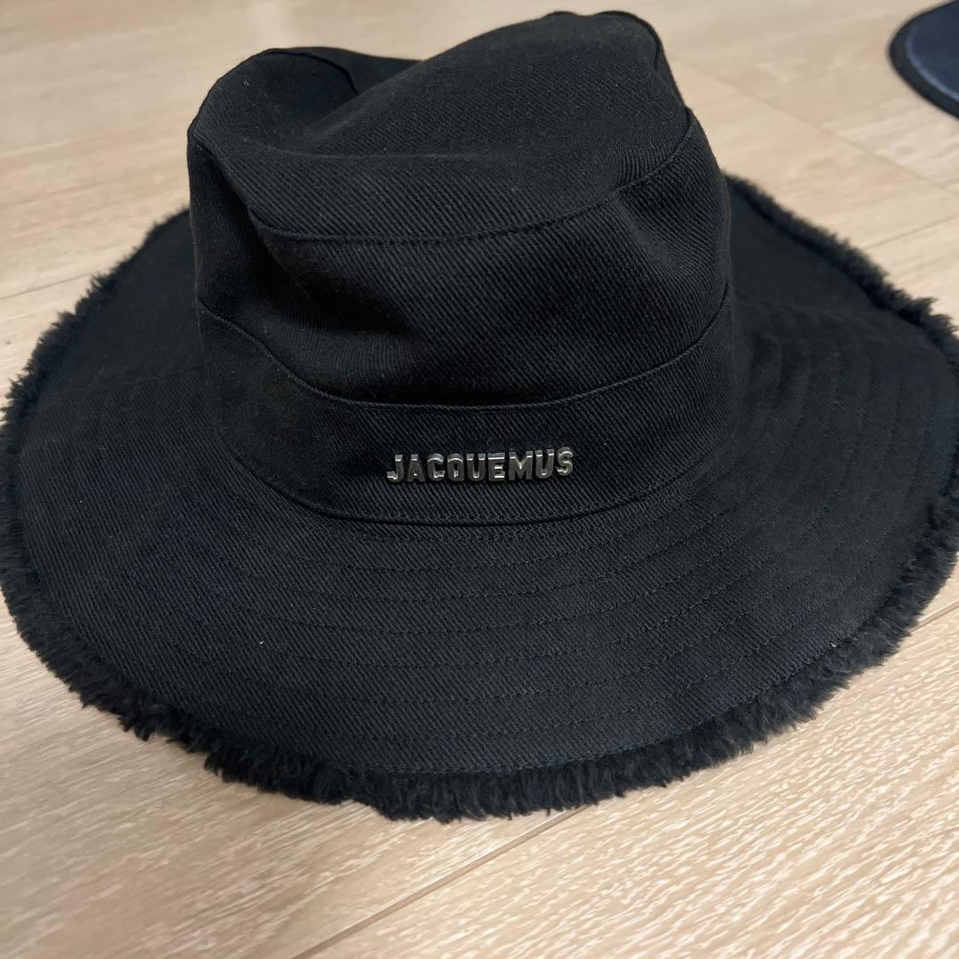 JACQUEMUS ブラック バケットハット レディース