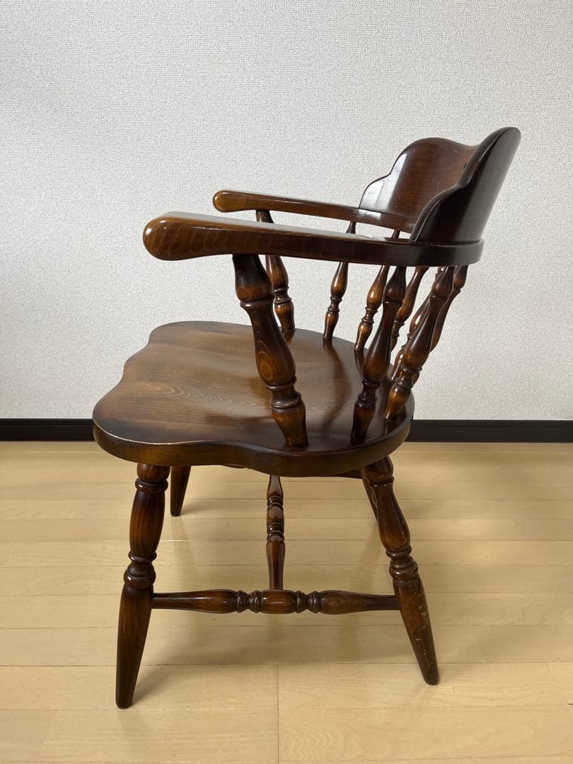 Barry社長　飛騨産業　キツツキ　木製　アームチェア　USED ②
