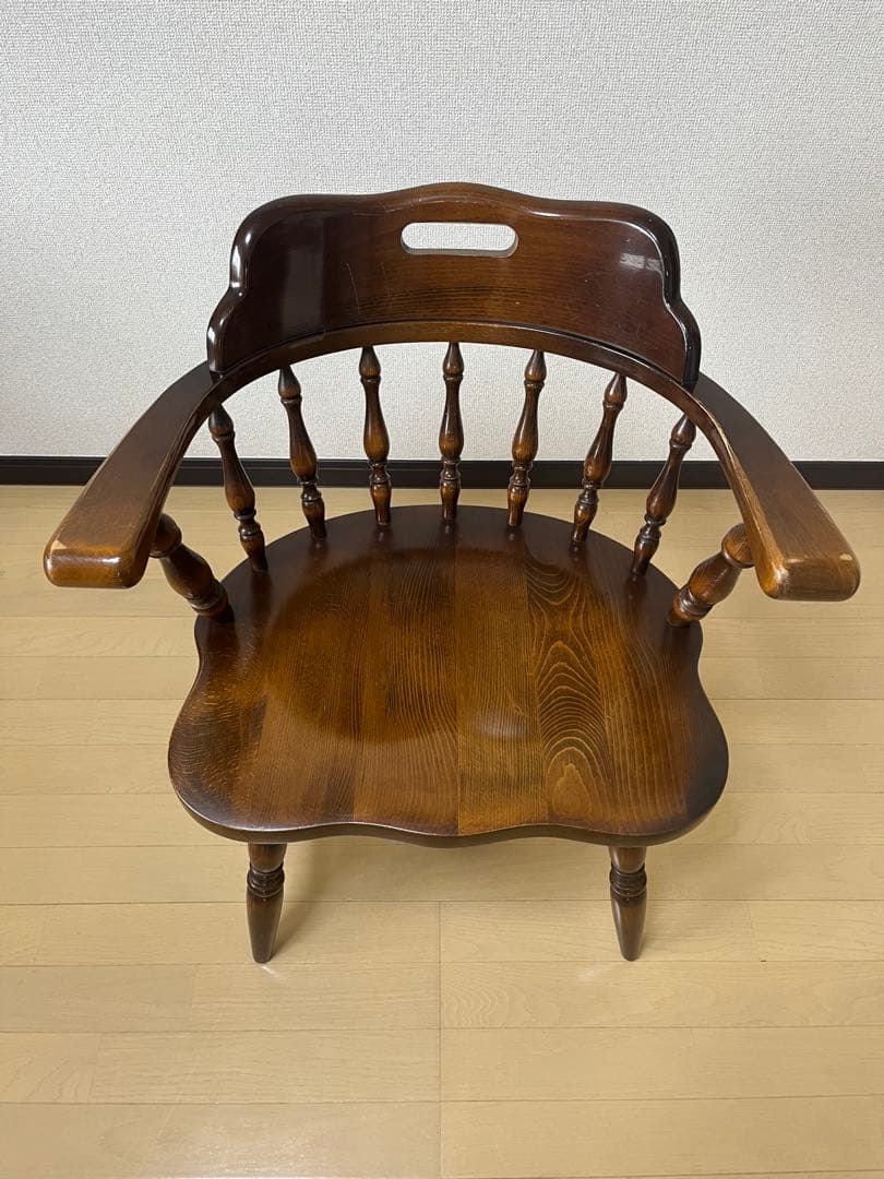 Barry社長　飛騨産業　キツツキ　木製　アームチェア　USED ②