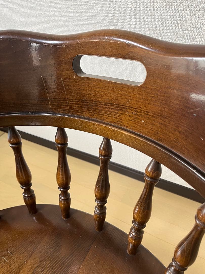 Barry社長　飛騨産業　キツツキ　木製　アームチェア　USED ②