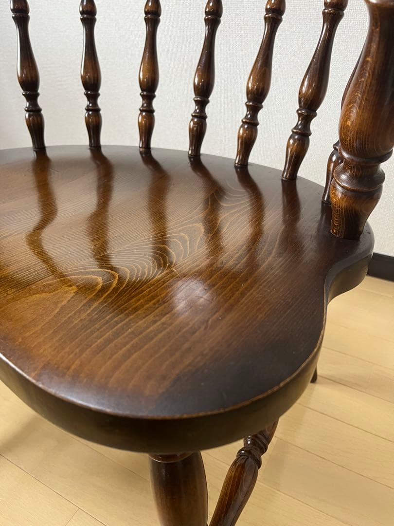 Barry社長　飛騨産業　キツツキ　木製　アームチェア　USED ②