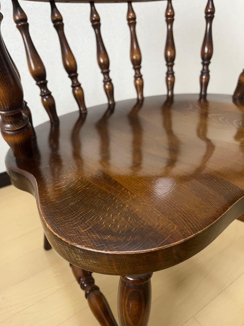 Barry社長　飛騨産業　キツツキ　木製　アームチェア　USED ②