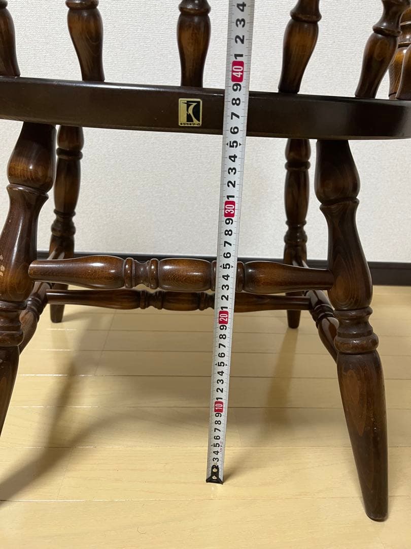 Barry社長　飛騨産業　キツツキ　木製　アームチェア　USED ②