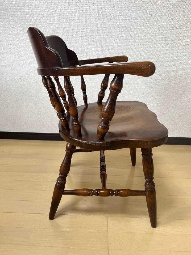 Barry社長　飛騨産業　キツツキ　木製　アームチェア　USED ②