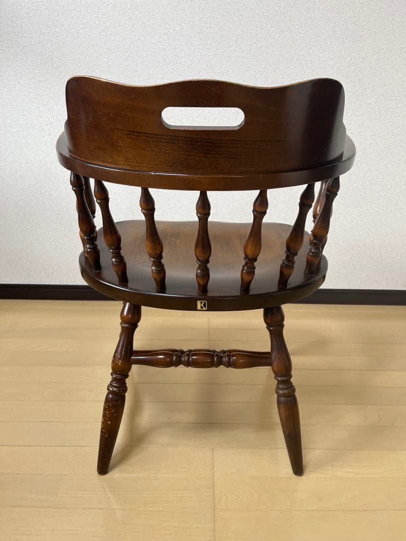 Barry社長　飛騨産業　キツツキ　木製　アームチェア　USED ②