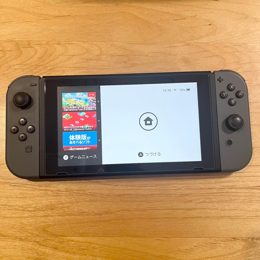 nintendo switch 本体 グレー