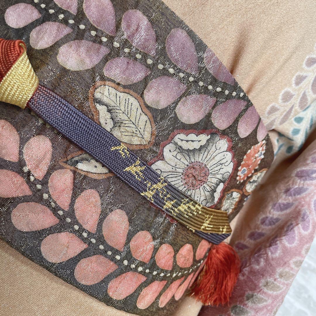 訪問着　フルセット　辻ヶ花　銀通し　落款　着物　H8