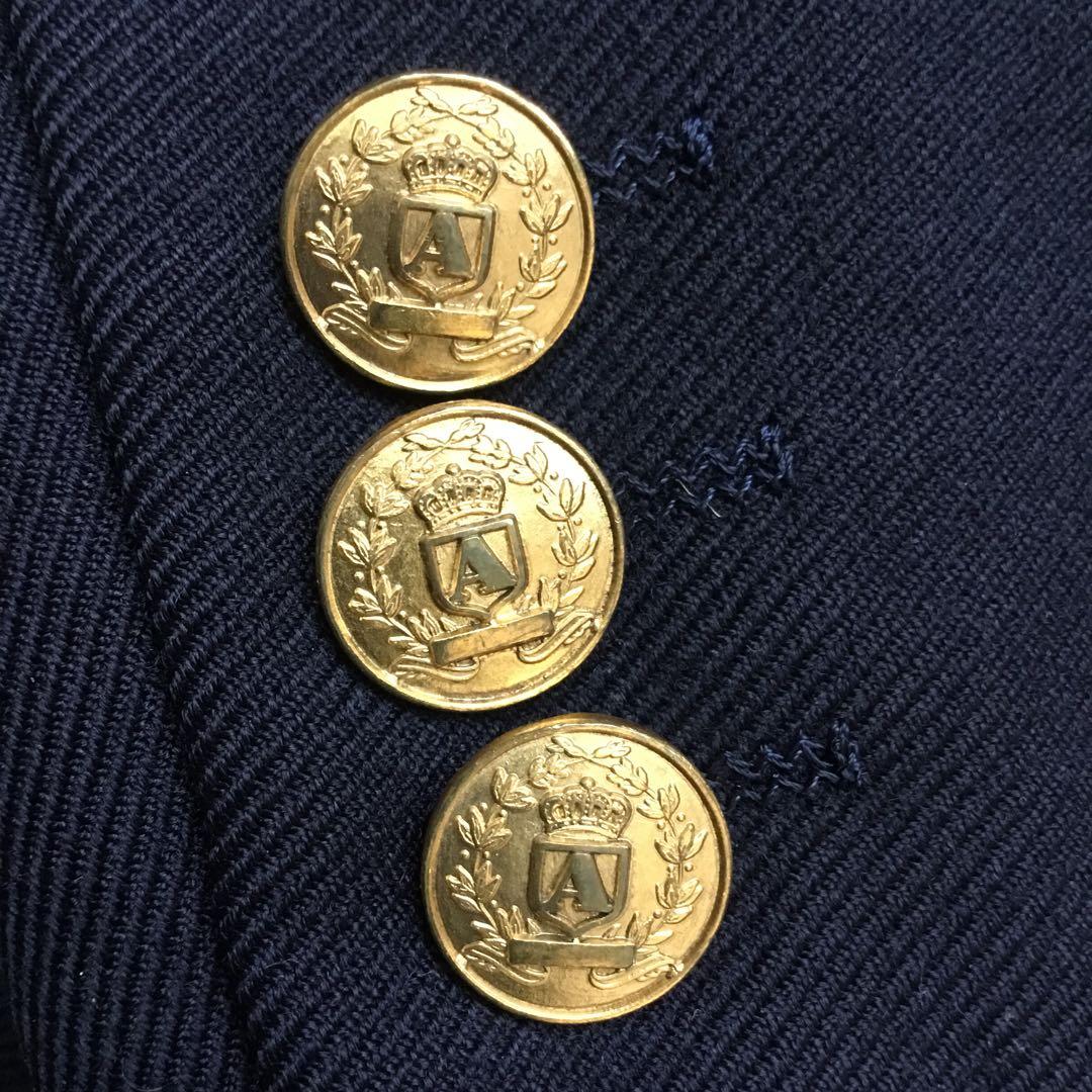 【美品】アクアスキュータム 紺ブレ 金ボタン