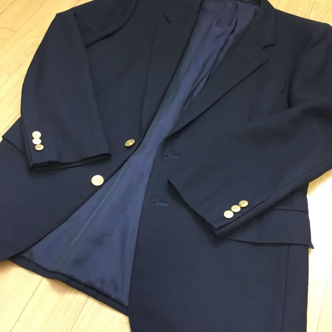 【美品】アクアスキュータム 紺ブレ 金ボタン