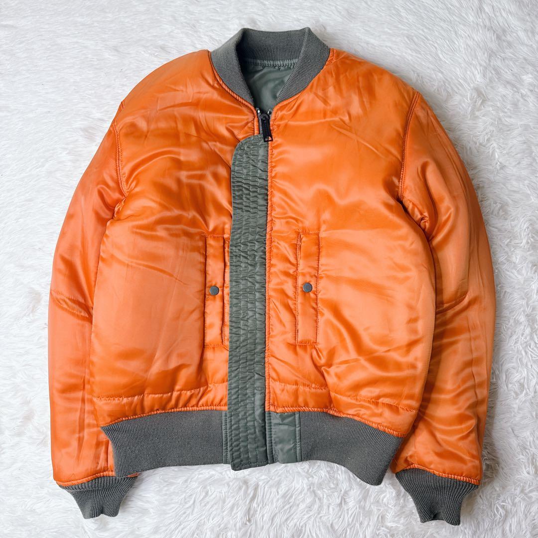 ✨美品✨ アビレックス MA-1 フライトジャケット 緑 Lリバーシブル 中綿