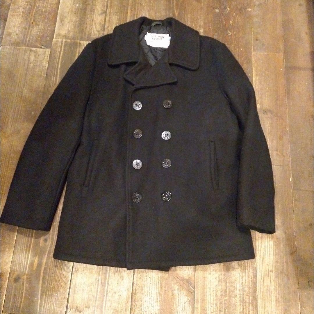 Schott NYC U.S. 740N Pea Jacket ブラック