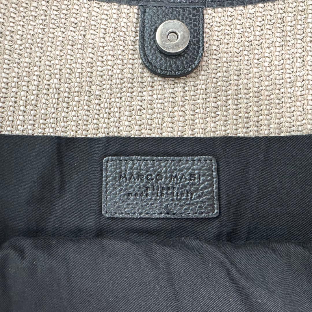 【ひーちゃんさん専用】【MARCO MASI 】ビッグトートバッグ かごバッグ