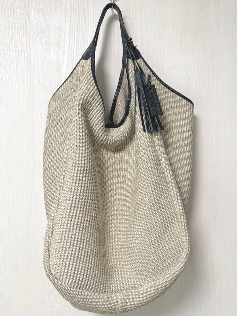 【ひーちゃんさん専用】【MARCO MASI 】ビッグトートバッグ かごバッグ
