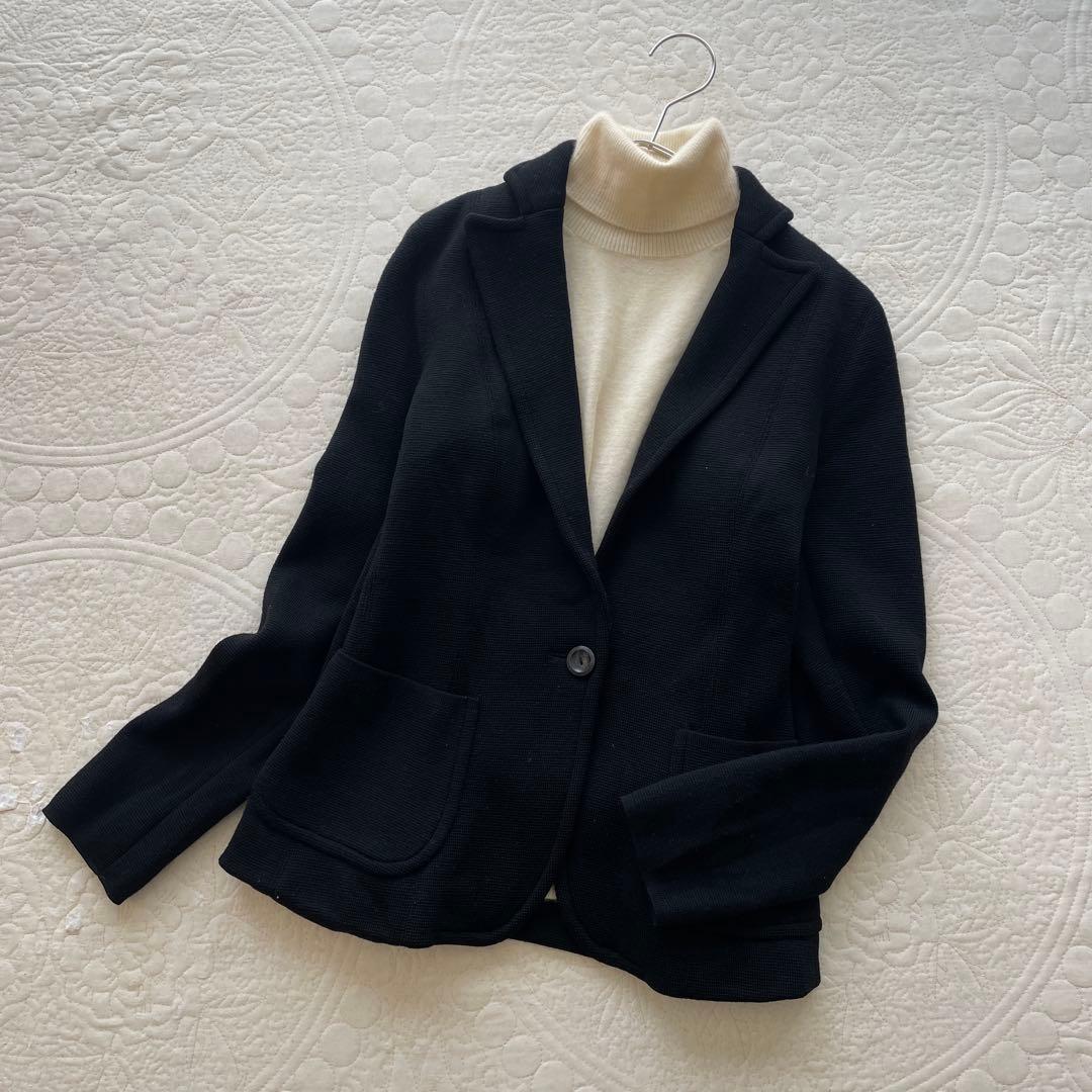 トゥモローランド　Ballsey 日本製　ニットジャケット　ブラック