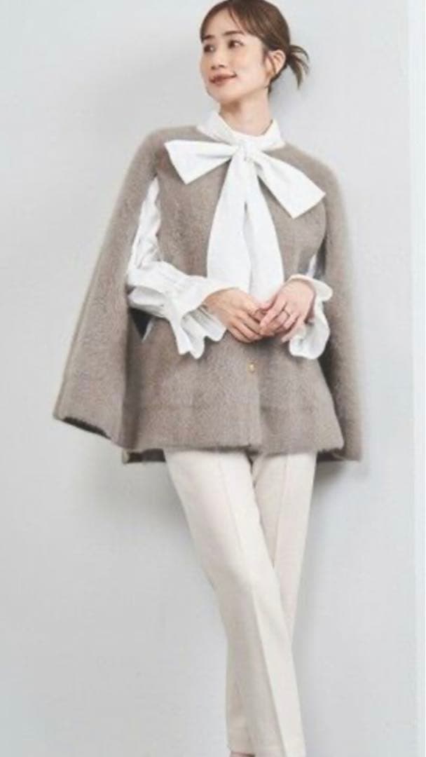 UNITED ARROWS フォックスカシミヤケープ