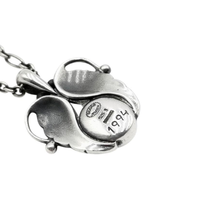 美品 ジョージジェンセン イヤーペンダント ガーネット 11-25112723