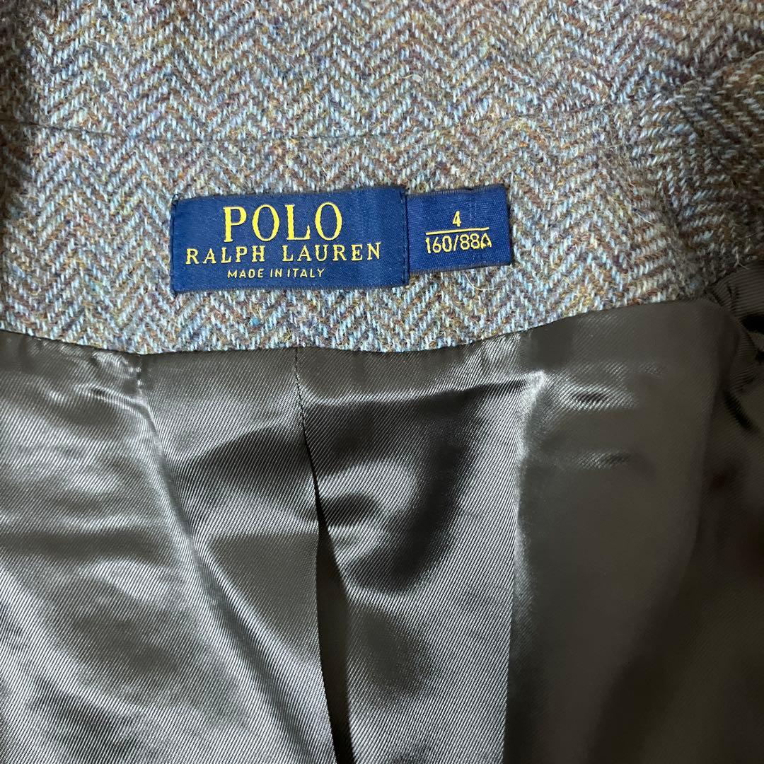 ポロラルフローレン ツイードジャケット ヘリンボーン 160サイズ