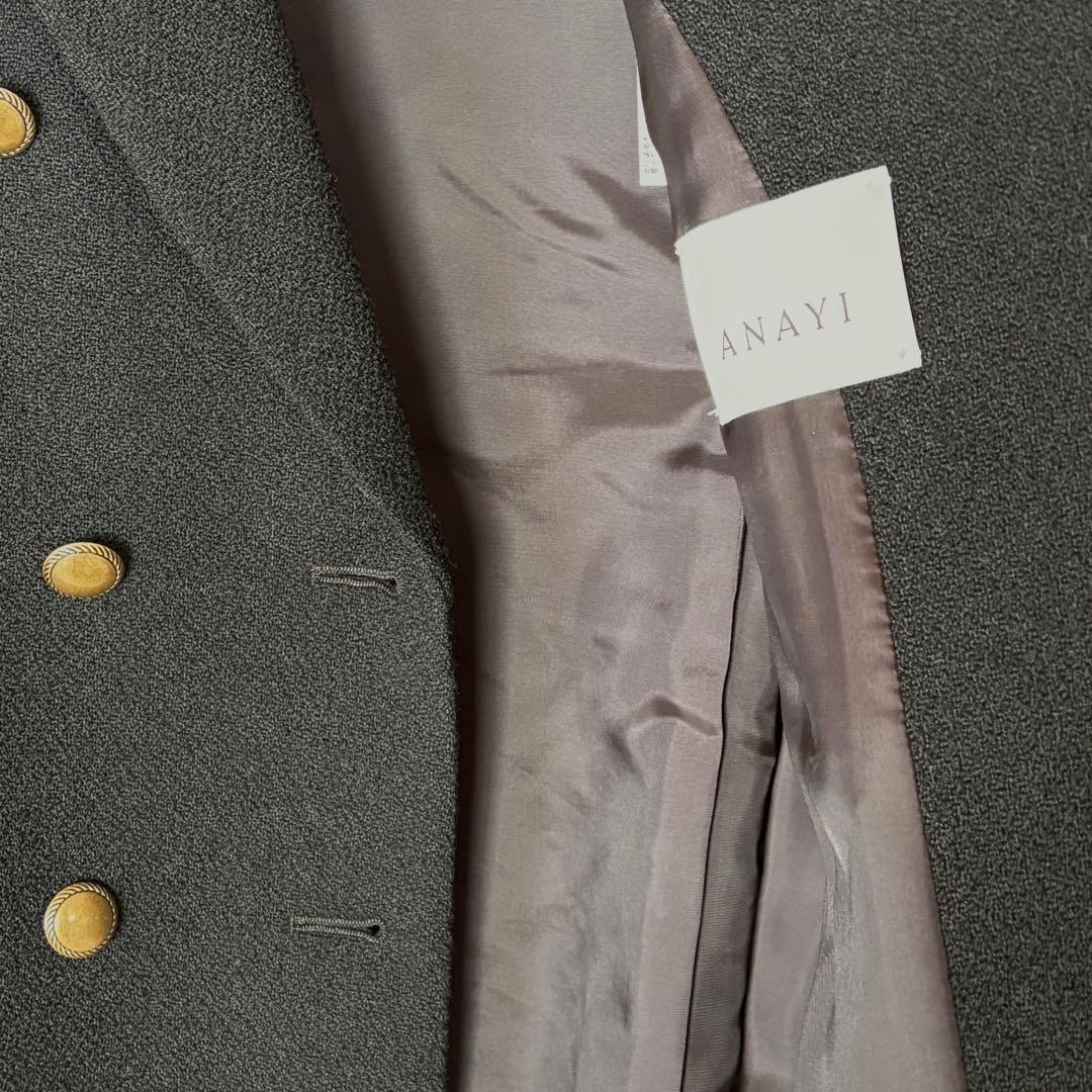 専用です。ANAYI アナイ テーラードジャケット ウール　ブラック