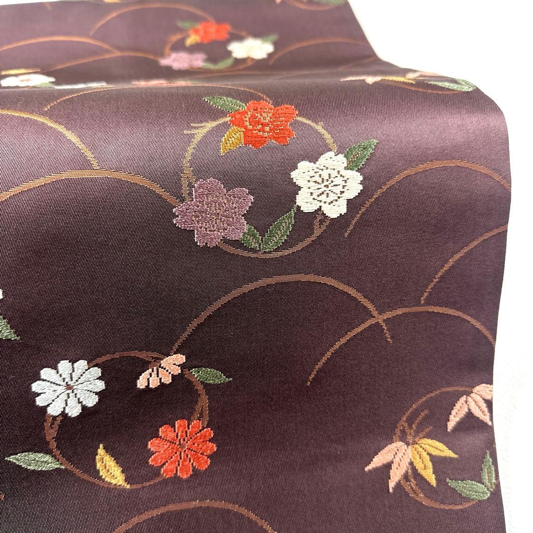 帯4818 ●高級 正絹 名古屋仕立て 名古屋帯