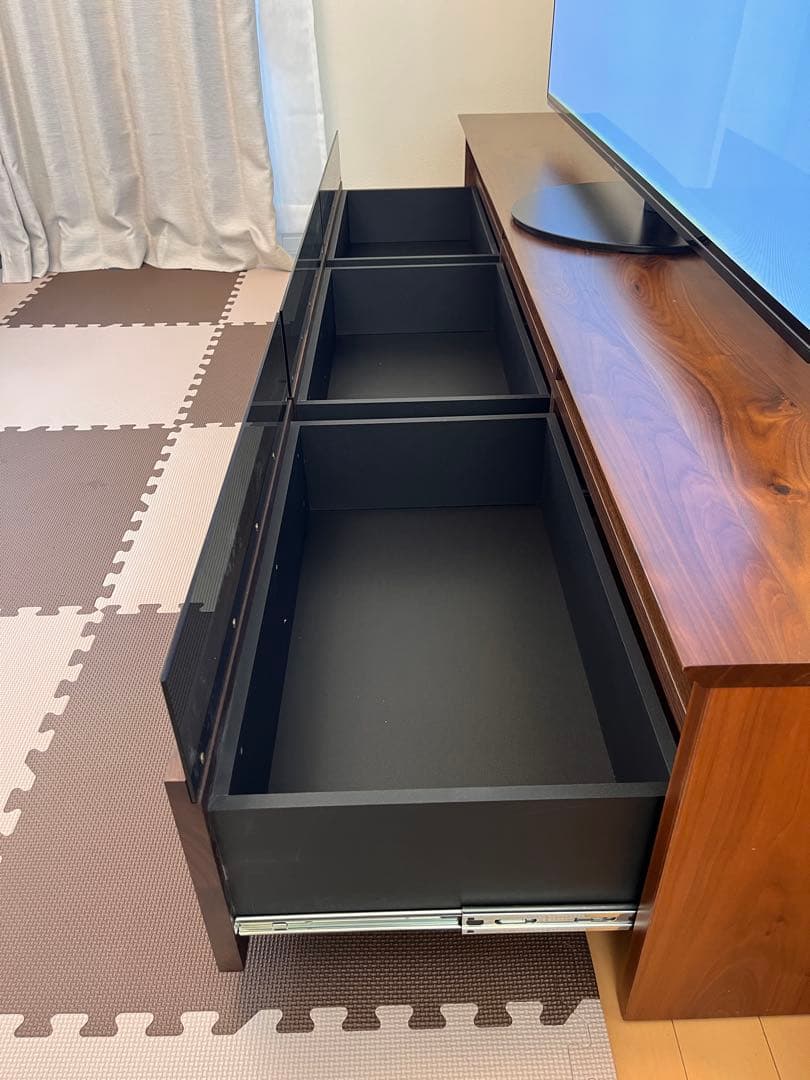 レンジⅡ　テレビボード ウォールナット　200cm 送料込み