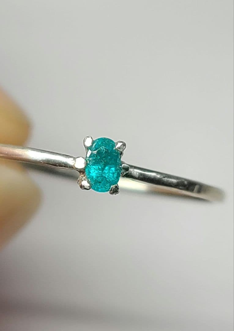 ユイ銅結晶入り★ブラジルバターリャパライバトルマリン★リングオーダー