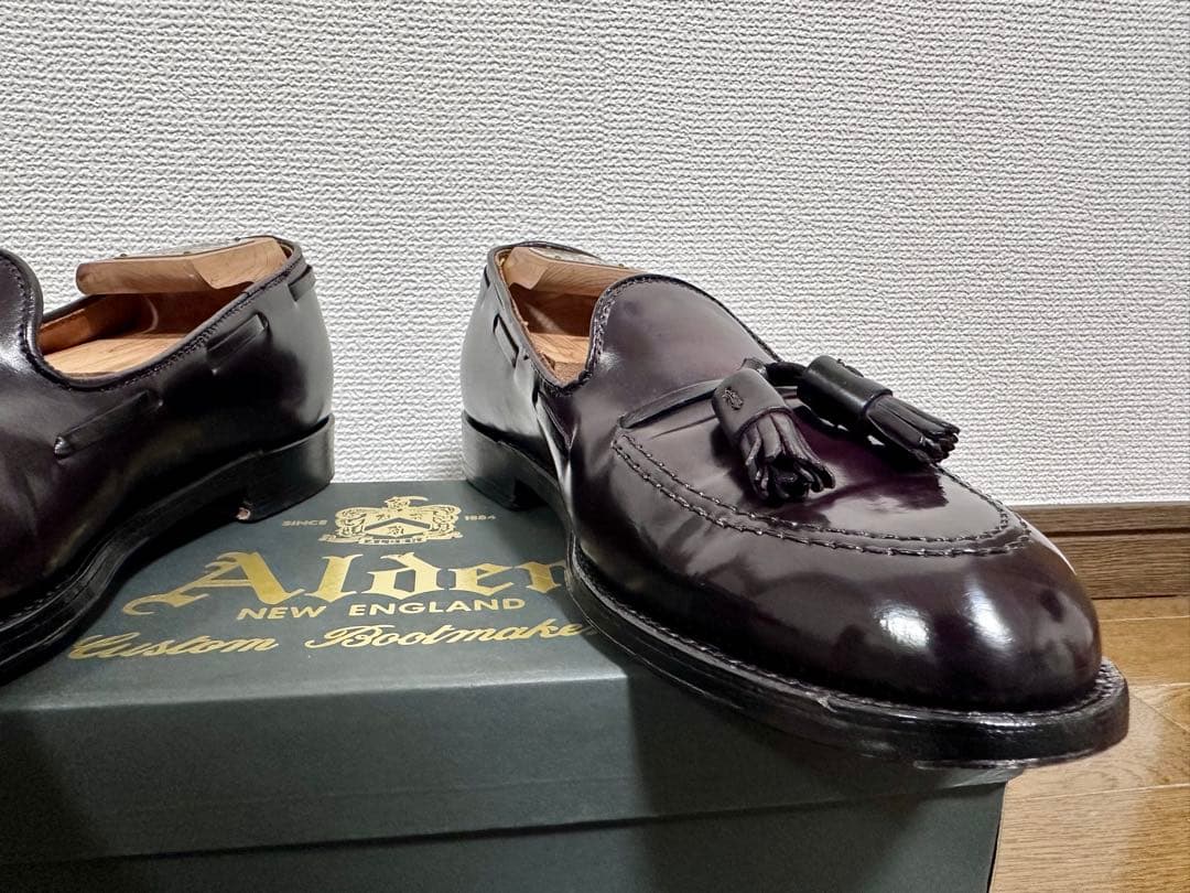 【希少】オールデン　コードバン　タッセルローファー　バーガンディ　563 US8