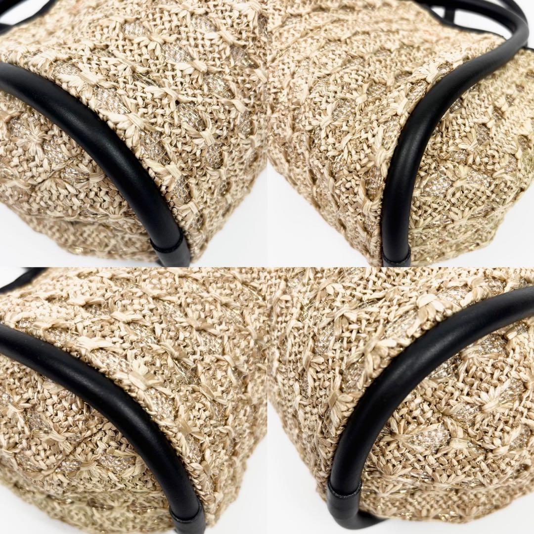 未使用✨マックスマーラ スモールマリンバッグ ショルダーバッグ カゴバッグ