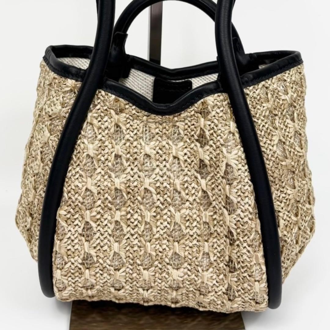 未使用✨マックスマーラ スモールマリンバッグ ショルダーバッグ カゴバッグ