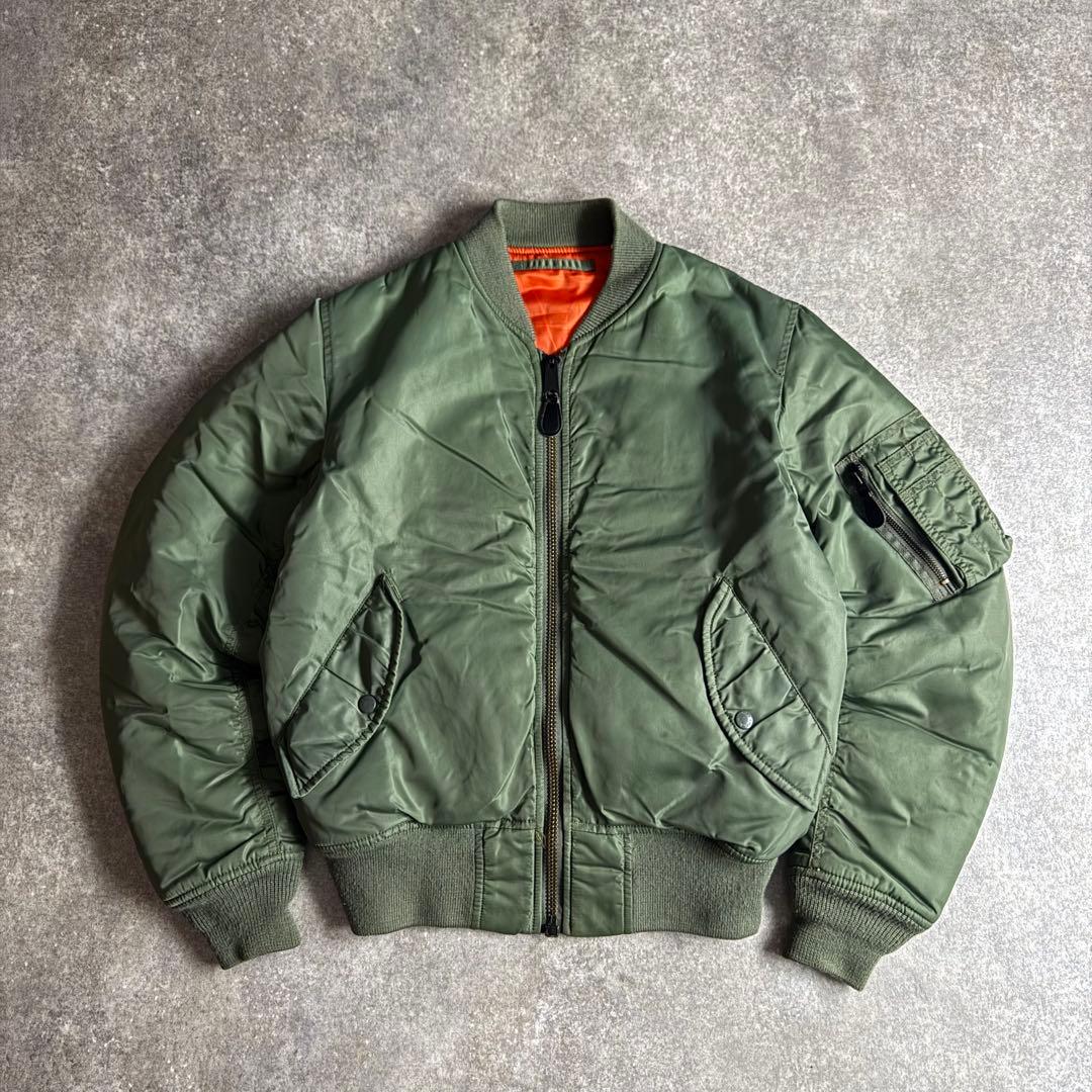 ジャケット・アウター AVIREX commercial logo MA1 flight jacket