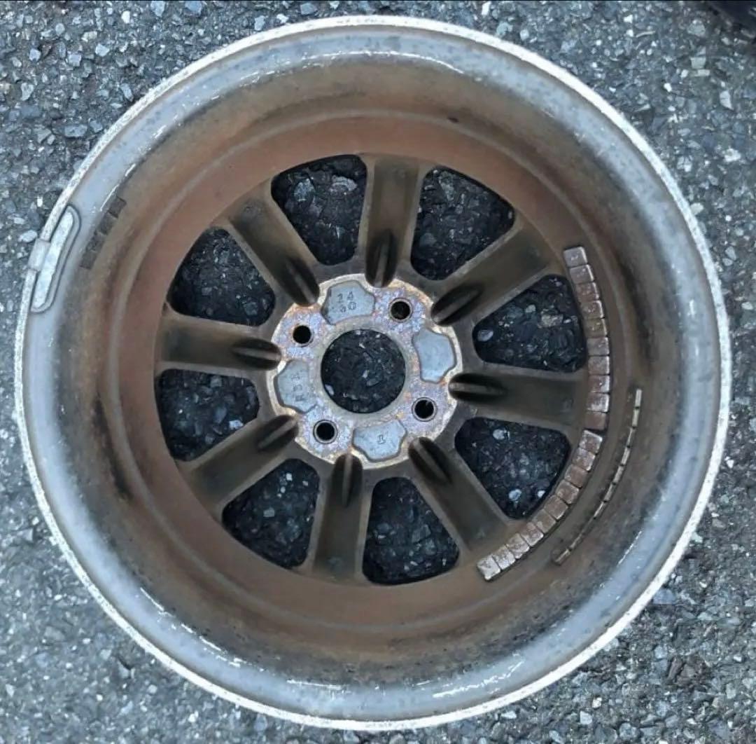 ワタナベ　8スポーク 100 4穴 6J +38 155/65R14 ダンロップ